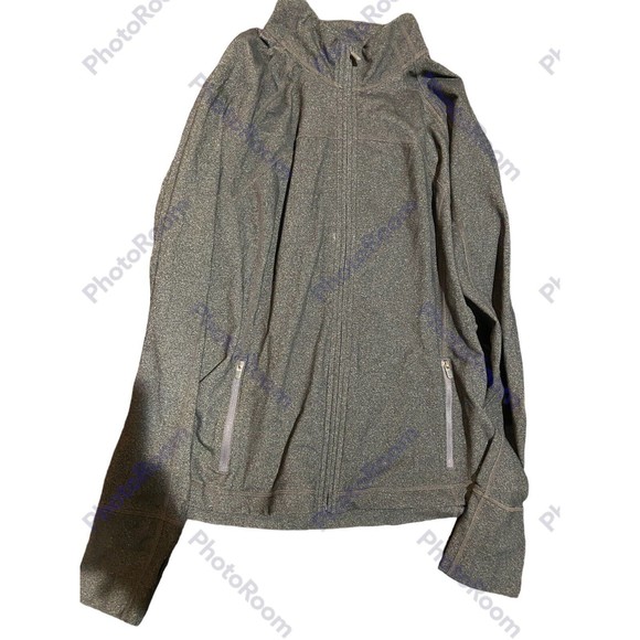 Gap Fit Women’s Zippered Gray Jacket Lightweight Size L - Picture 1 of 5